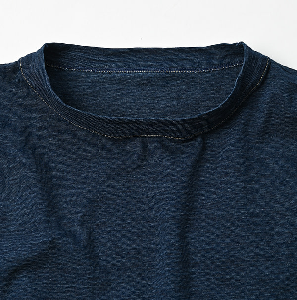 Indigo Tenjiku 908 Ocean T-shirt Detail