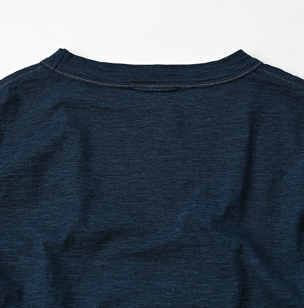 Indigo Tenjiku 908 Ocean T-shirt Detail