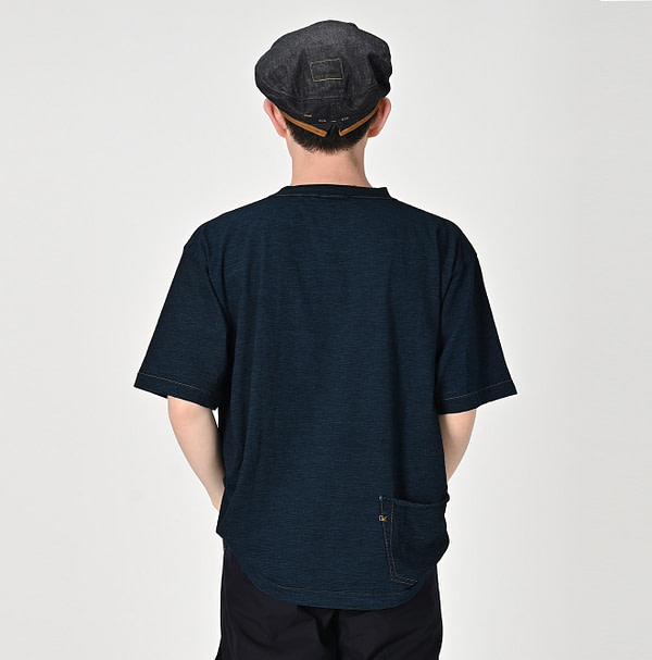 Indigo Tenjiku 908 Ocean T-shirt Male Model