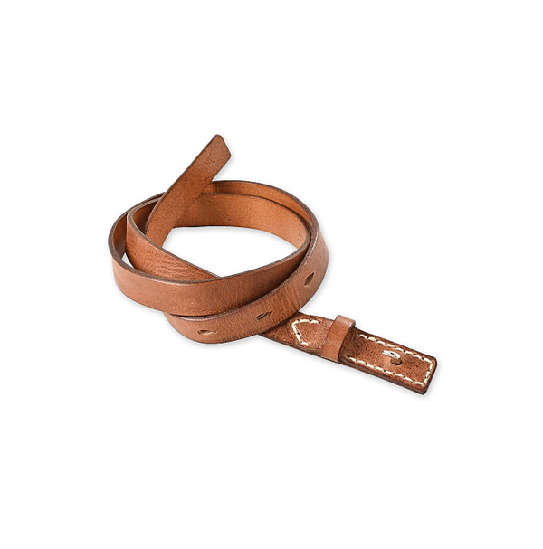 Vintage Leather Belt Thin Camel