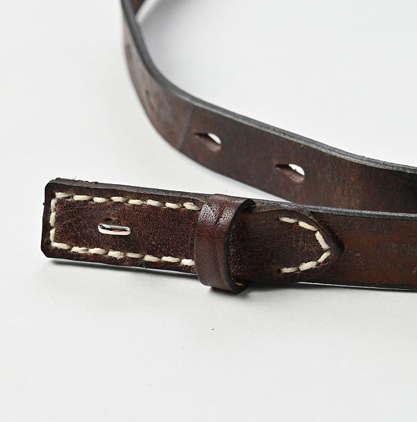 Vintage Leather Belt Thin Detail