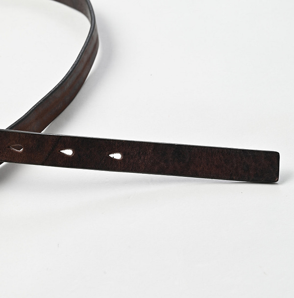 Vintage Leather Belt Thin Detail