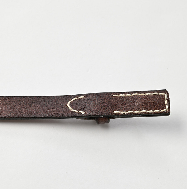 Vintage Leather Belt Thin Detail