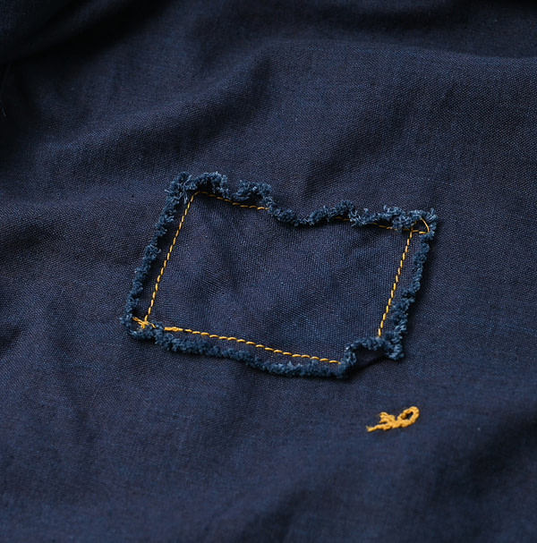 Indigo 504 OX 908 Loafer Stand Shirt Detail
