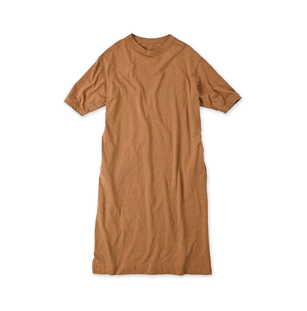 Tenjiku 45 Star Short Sleeve Dress Camel