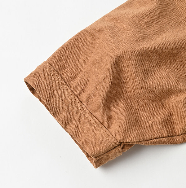 Tenjiku 45 Star Short Sleeve Dress Camel Detail