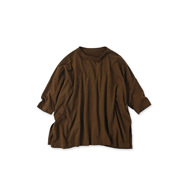 Tenjiku Big Slit T-shirt Brown