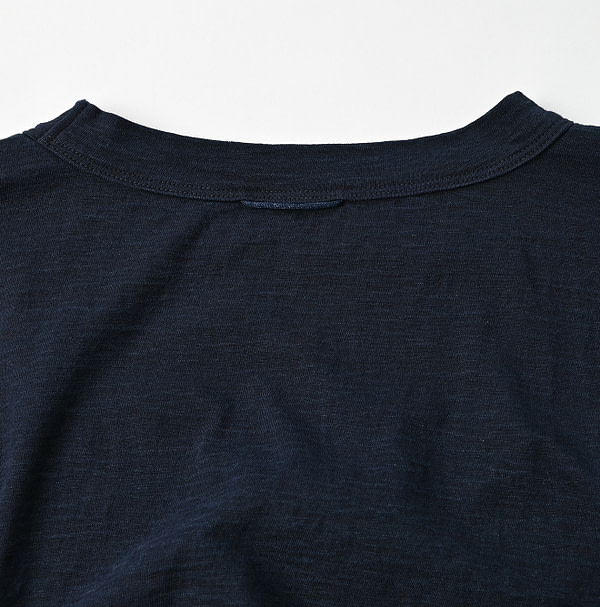 Indigo Tenjiku Big Slit T-shirt Nou Detail