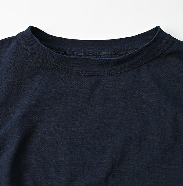 Indigo Tenjiku Big Slit T-shirt Nou Detail