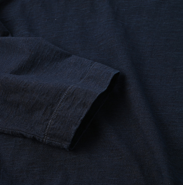 Indigo Tenjiku Big Slit T-shirt Nou Detail