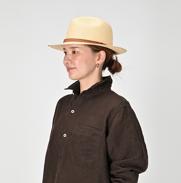 45R x Chamula Classic Breeze Panama Hat Female Model