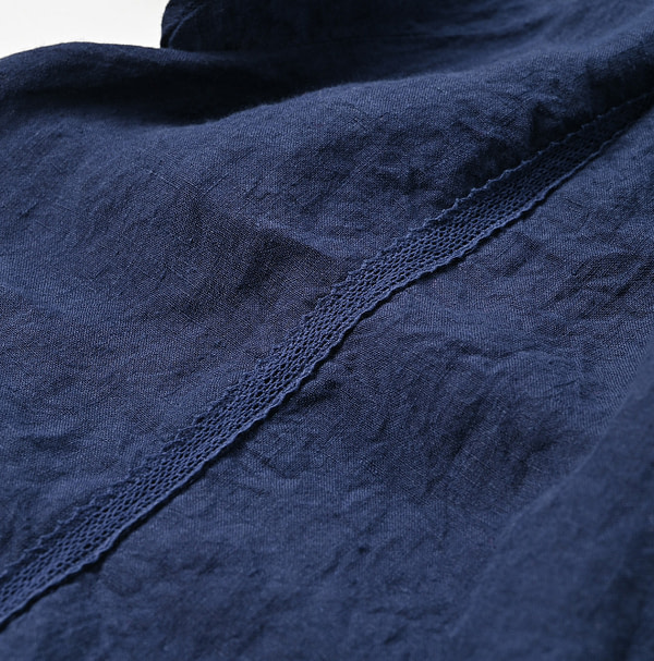 Indian Linen Chambray Blouse Detail