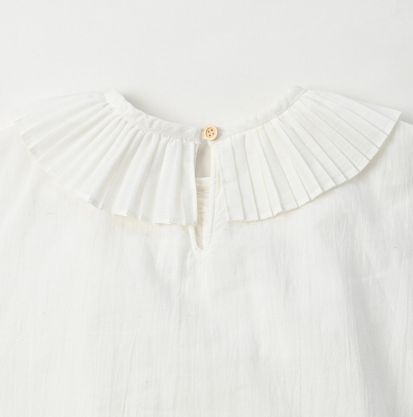 Indian Khadi Pleats Frill M Camisole Detail