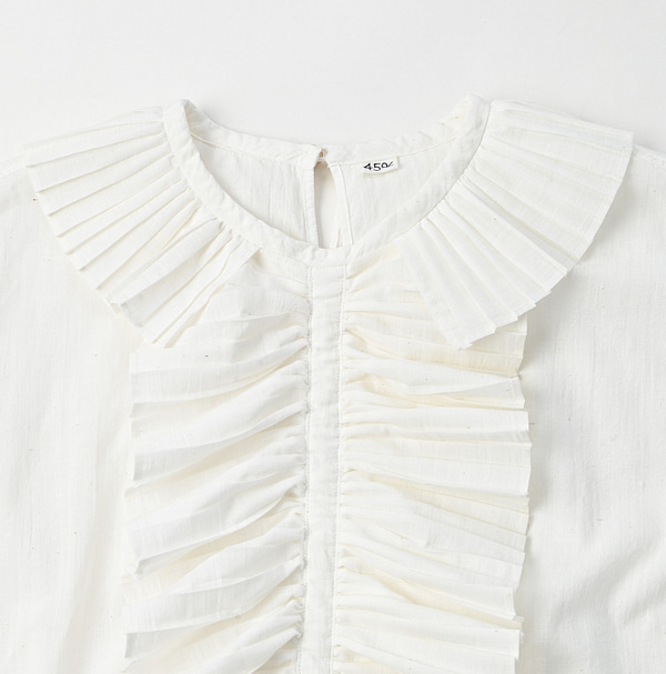 Indian Khadi Pleats Frill M Camisole Detail