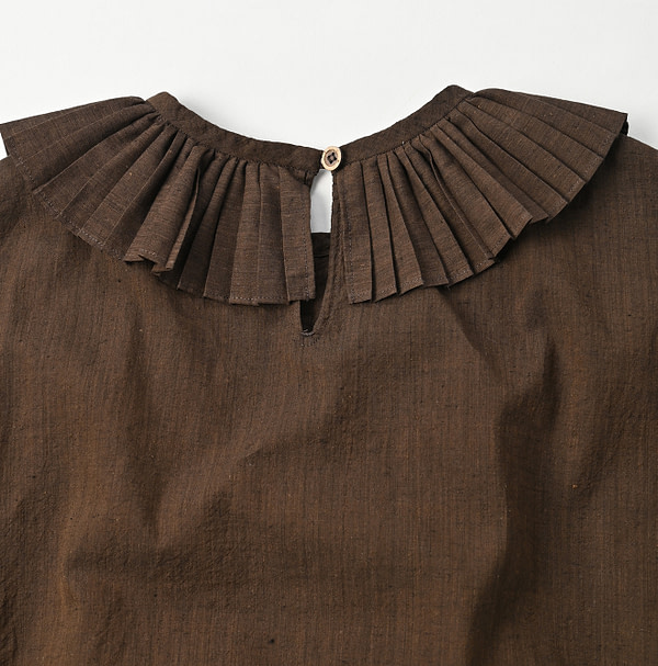 Indian Khadi Pleats Frill M Camisole Detail