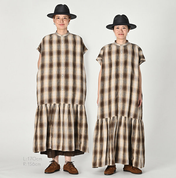 Indian Linen Twill Shadow Check Eastern M Dress Female Models