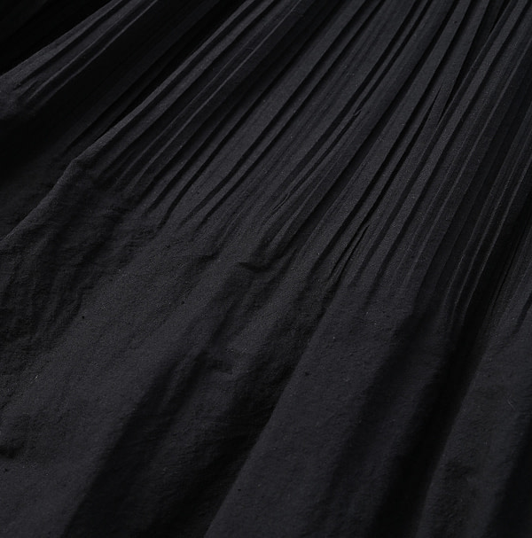 Indian Khadi Pleats Dress Detail