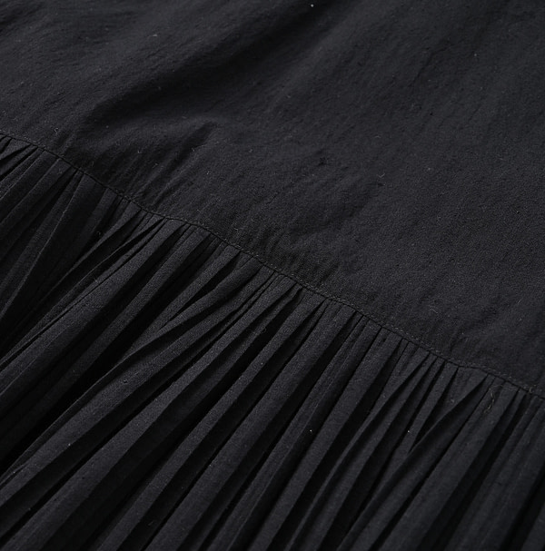 Indian Khadi Pleats Dress Detail