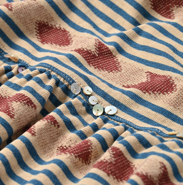 Jacquard Border Gather Dress Detail