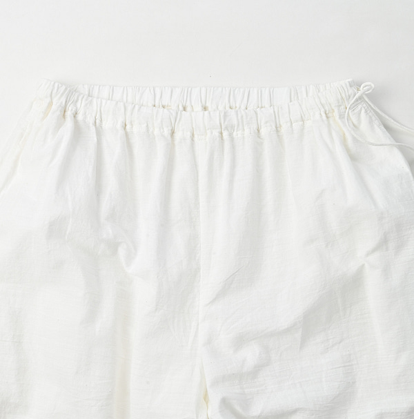 Indian Khadi Pleats Frill Wrapper Pants Detail