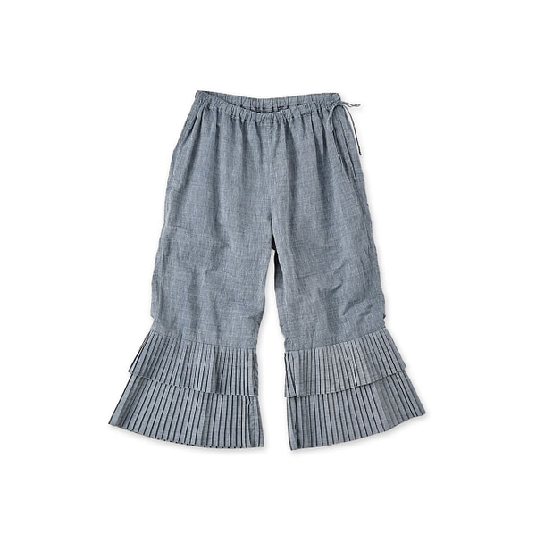 Ai Dungaree Indian Khadi Pleats Frill Wrapper Pants