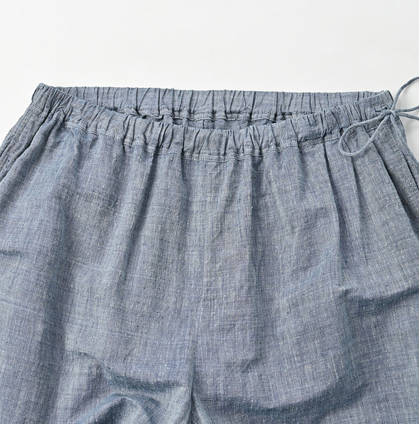 Ai Dungaree Indian Khadi Pleats Frill Wrapper Pants Detail