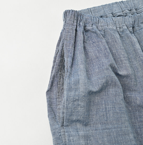 Ai Dungaree Indian Khadi Pleats Frill Wrapper Pants Detail