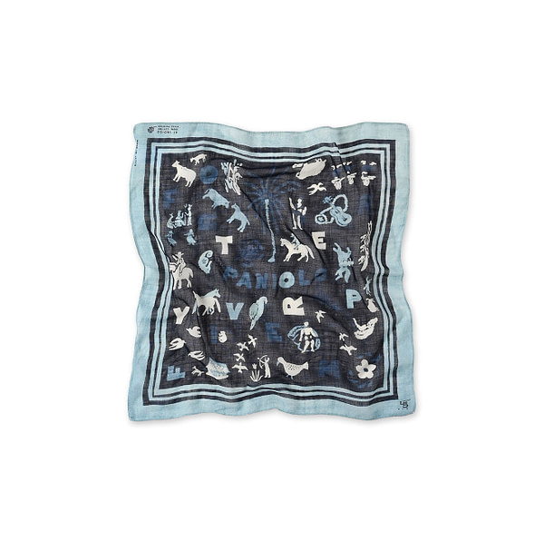 Indigo Gauze Paniolo Bandana Indigo