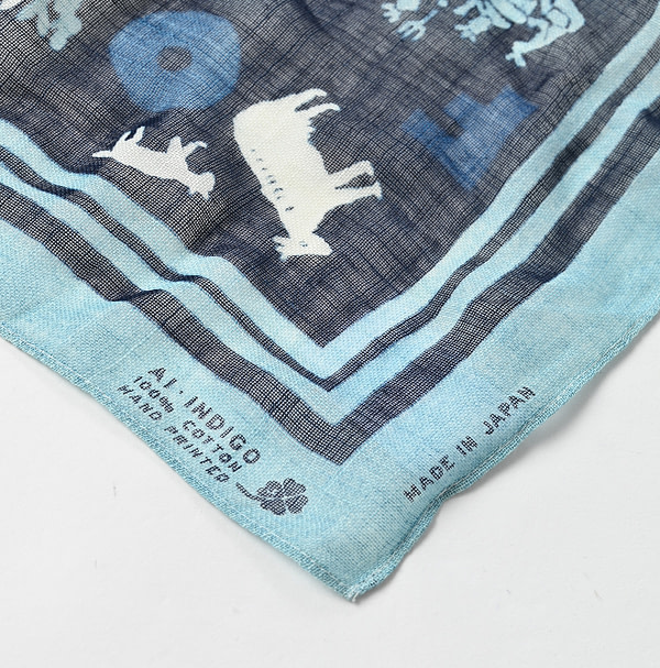 Indigo Gauze Paniolo Bandana Detail