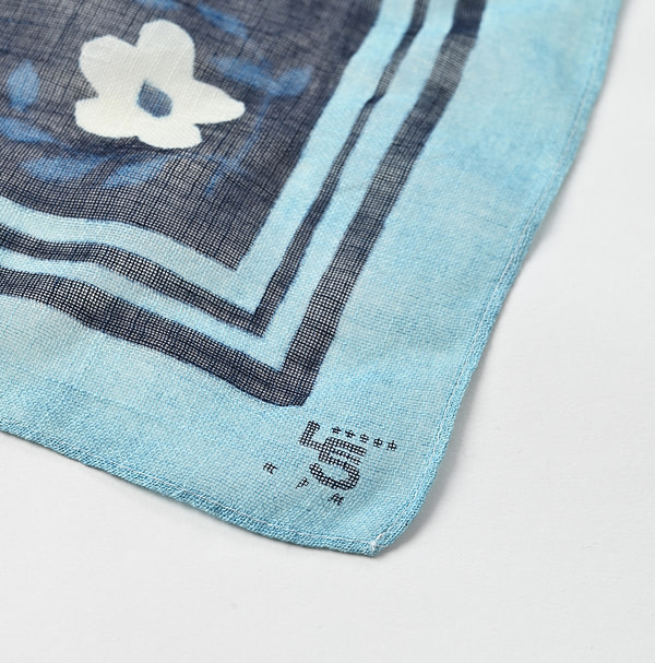 Indigo Gauze Paniolo Bandana Detail