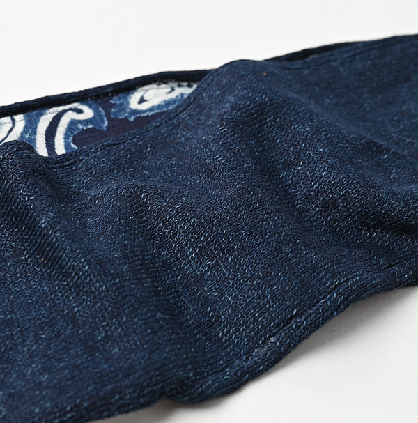 Indigo Super Gauze Hair Band Detail