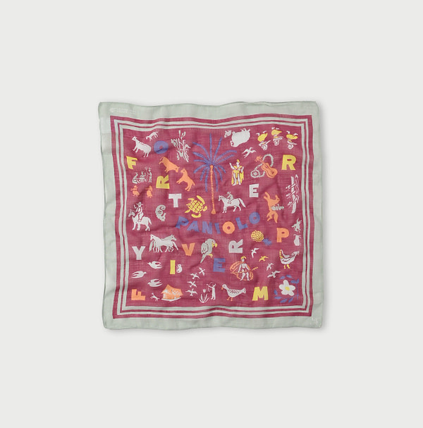 Gauze Paniolo Bandana Pink