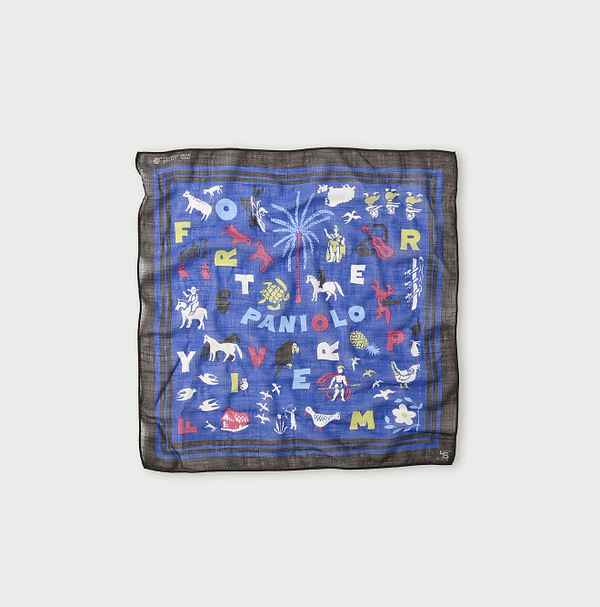 Gauze Paniolo Bandana Blue