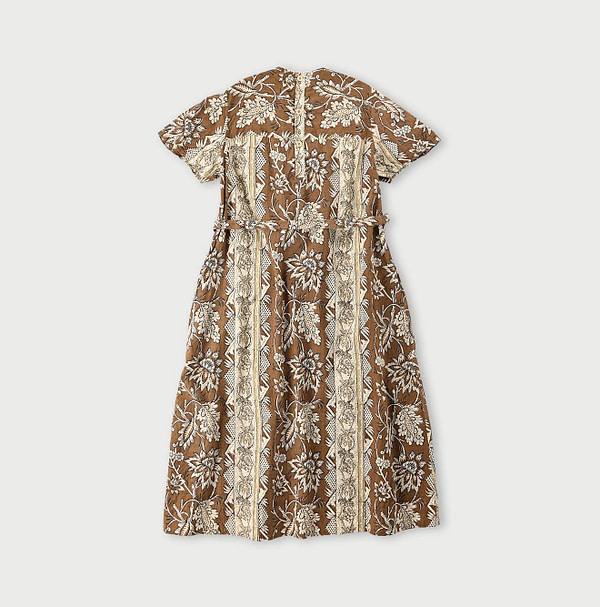 Sarasa Block Print Dress Back