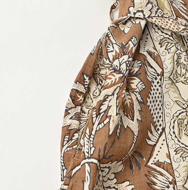 Sarasa Block Print Dress Detail