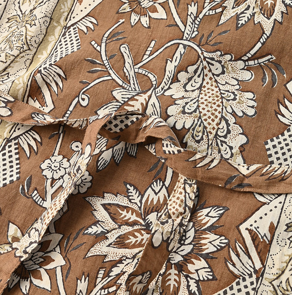 Sarasa Block Print Dress Detail