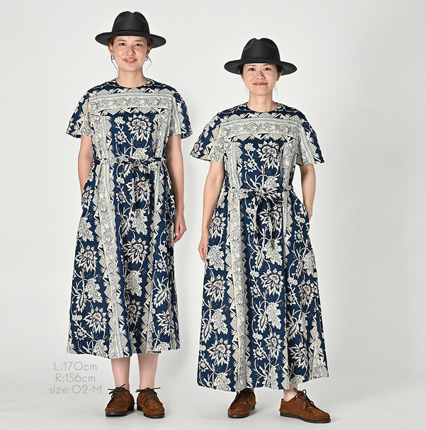 Sarasa Block Print Dress Female Models