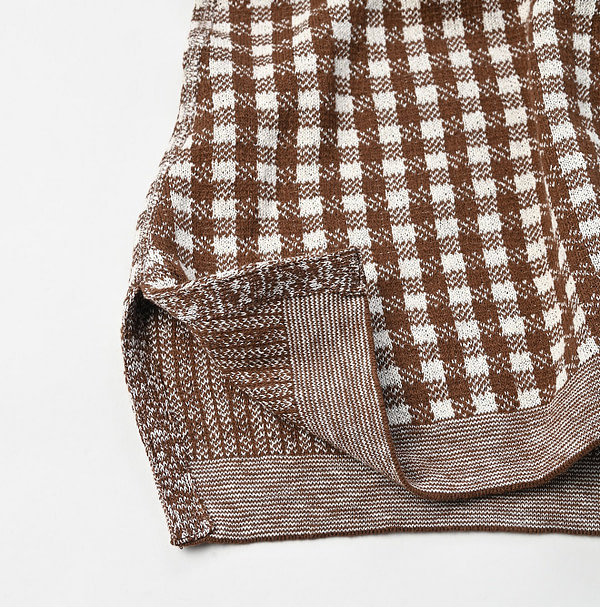 Gingham Jacquard Cache-Coeur Detail