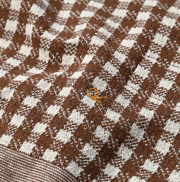 Gingham Jacquard Cache-Coeur Detail