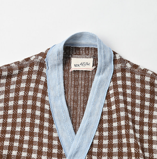 Gingham Jacquard Cache-Coeur Detail