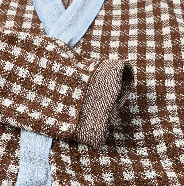 Gingham Jacquard Cache-Coeur Detail