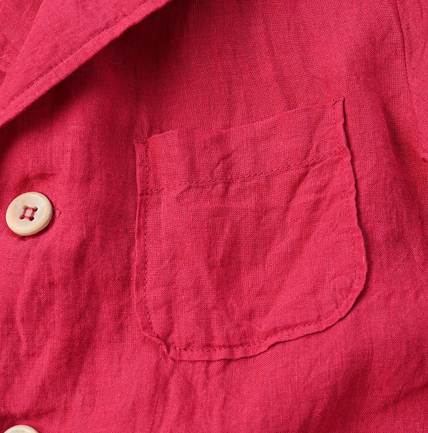 Indian Linen Chambray 908 Blazer Detail