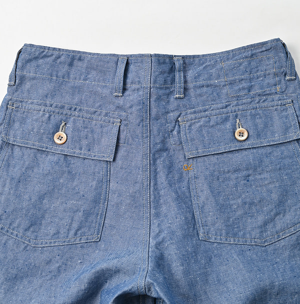 Linen Cloth 908 Baker Short Pants Detail