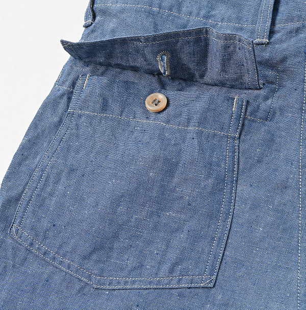 Linen Cloth 908 Baker Short Pants Detail