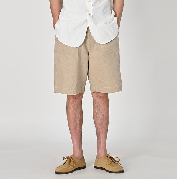 Linen Cloth 908 Baker Short Pants Male Model