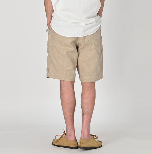 Linen Cloth 908 Baker Short Pants Male Model