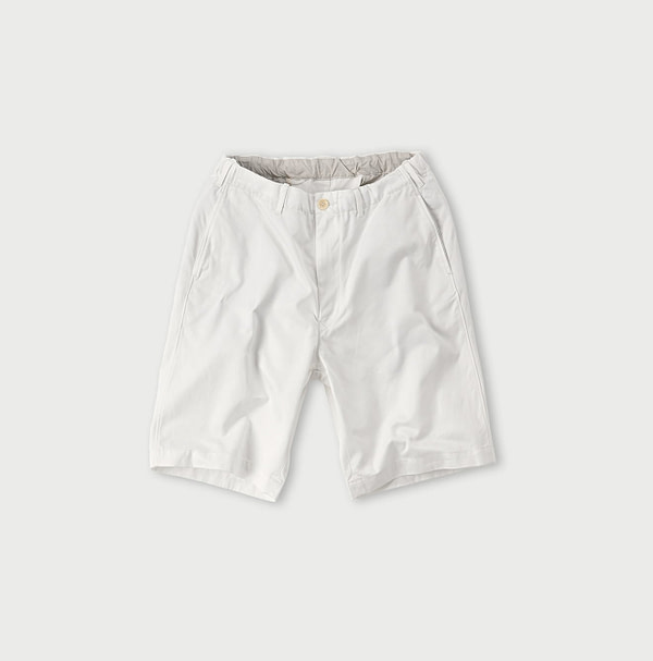 908 Double Thread Chino Poppo Short Bone White