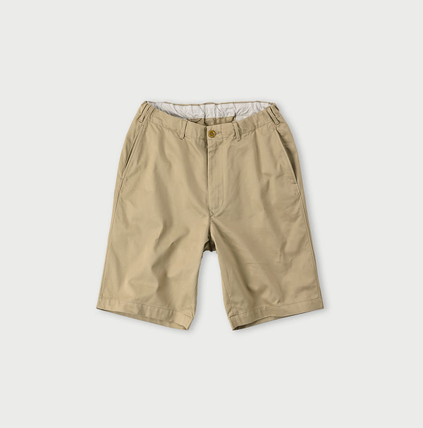 908 Double Thread Chino Poppo Short Beige