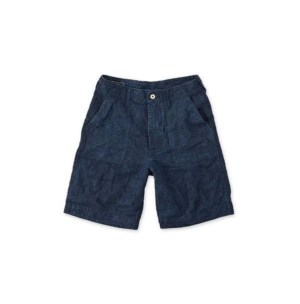 Indigo Linen Cloth 908 Baker Short Pants