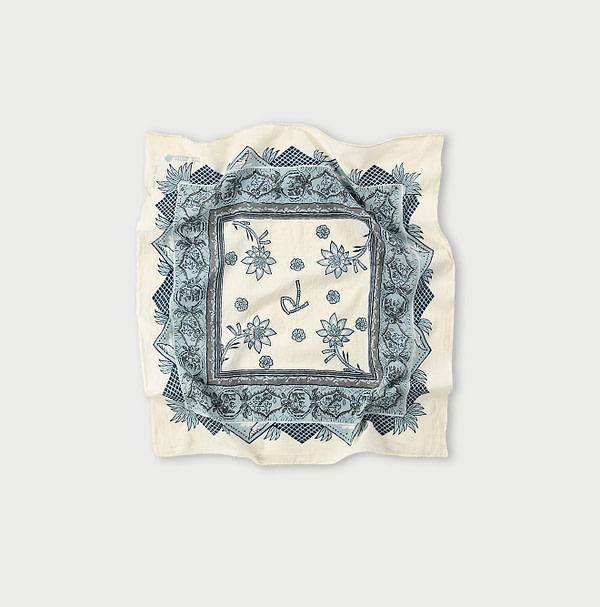 Indian Khadi Sarasa Bandana Ice